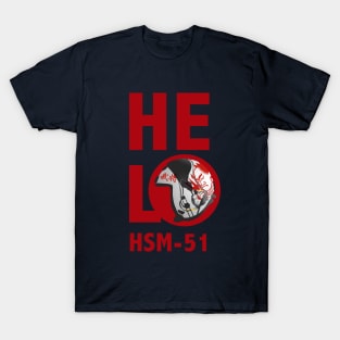 HSM-51 Helmet Vertical Red with BG T-Shirt